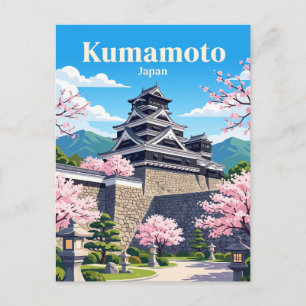 Postal Castillo Kumamoto Japón