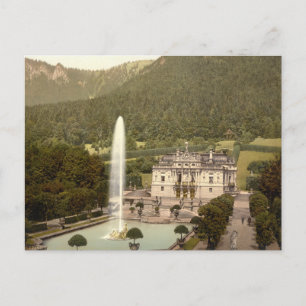 Postal Castillo Linderhof, Baviera, Alemania