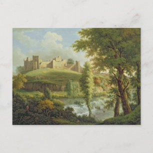 Postal Castillo Ludlow con Dinham Weir, de la Sudoeste