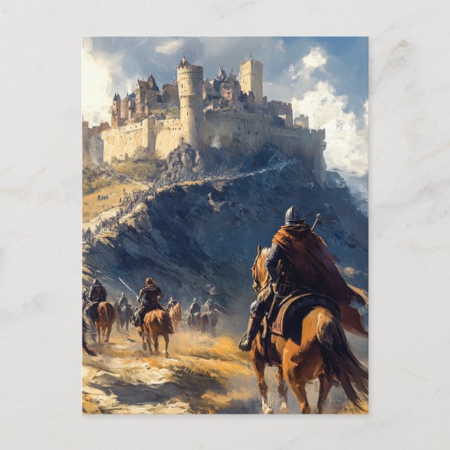 Postal Castillo medieval (Anverso)