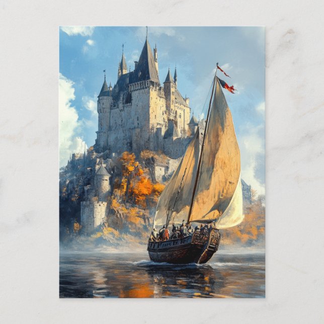 Postal Castillo Medieval (Anverso)