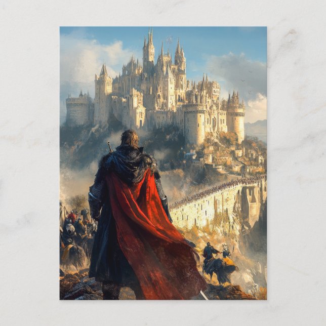 Postal Castillo medieval (Anverso)