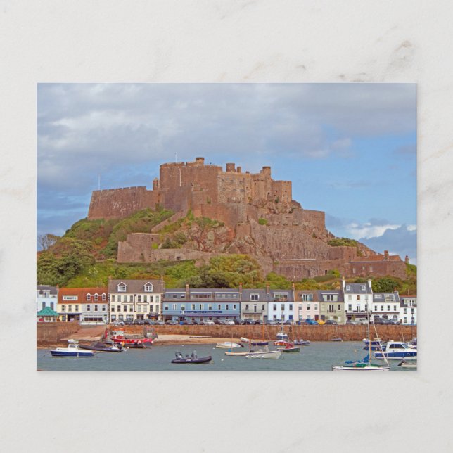 Postal Castillo Mont Orgueil, Jersey (Anverso)