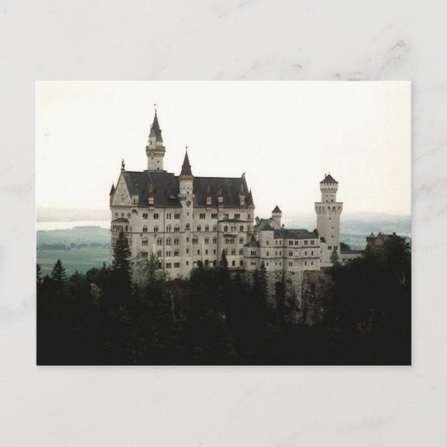 Postal Castillo Neuschwanstein, Alemania (Anverso)