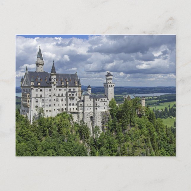 Postal Castillo Neuschwanstein - Alemania (Anverso)