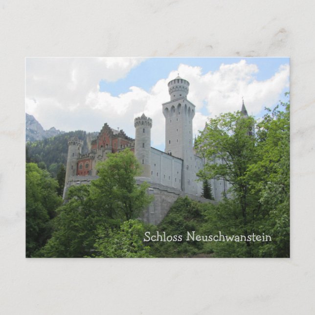 Postal Castillo Neuschwanstein - Alemania (Anverso)