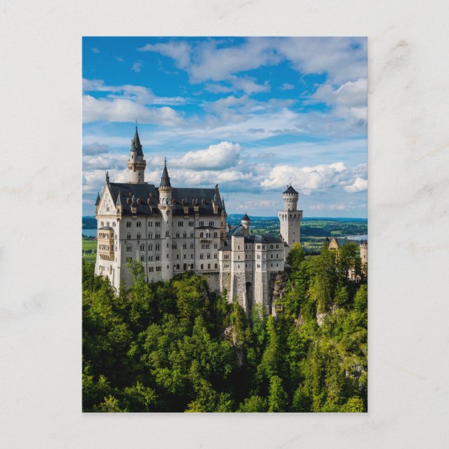Postal Castillo Neuschwanstein - Baviera - Alemania (Anverso)