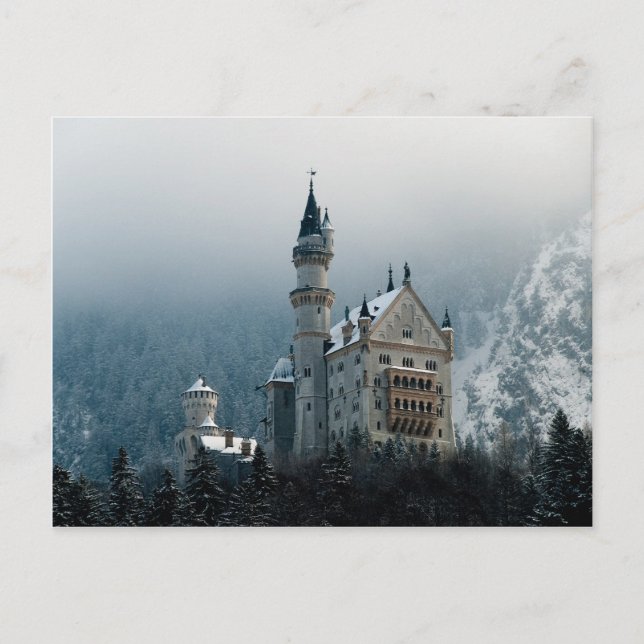 Postal Castillo Neuschwanstein de Alemania (Anverso)