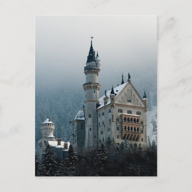 Postal Castillo Neuschwanstein de Alemania (Anverso)