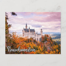 Postal Castillo Neuschwanstein En Otoño