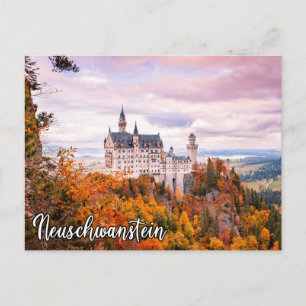 Postal Castillo Neuschwanstein En Otoño