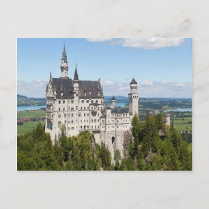 Postal Castillo Neuschwanstein en Schwangau Bavaria Germa