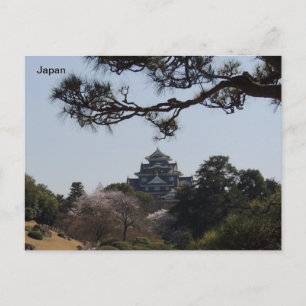 Postal Castillo Okayama, Okayama, Japón