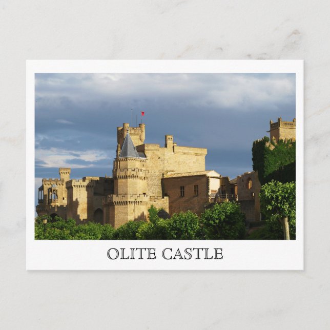 Postal Castillo Olite (Anverso)