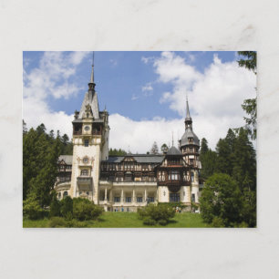 Postal Castillo Peles del siglo XVIII, Sinaia, Rumania,