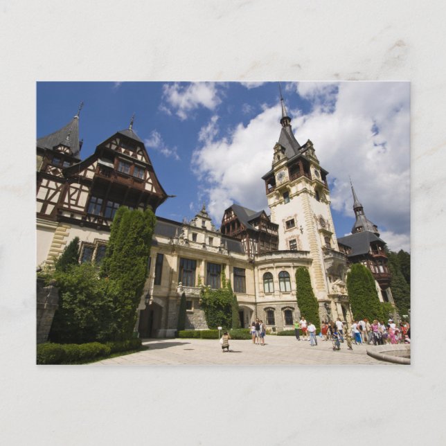 Postal Castillo Peles del siglo XVIII, Sinaia, Rumania, 2 (Anverso)
