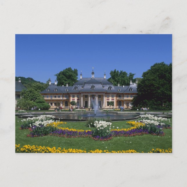 Postal Castillo Pillnitz, Dresde, Sajonia, Alemania (Anverso)