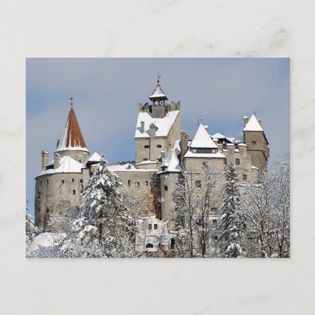 Postal Castillo Postcard Bran, Transilvania, Rumania (Anverso)