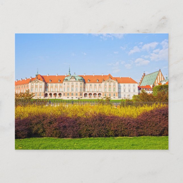 Postal Castillo Real de Varsovia (Anverso)