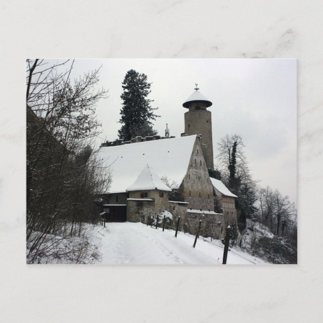 Postal Castillo Reichenstein, Arlesheim, Suiza (Anverso)