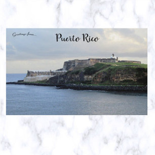 Postal Castillo San Felipe del Morro Puerto Rico