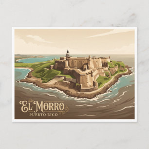Postal Castillo San Felipe del Morro San Juan Puerto Rico