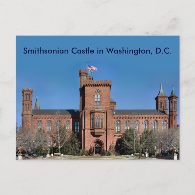 Postal Castillo Smithsonian en Washington D.C. (Anverso)