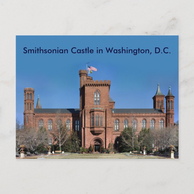 Postal Castillo Smithsonian en Washington, D.C. (Anverso)