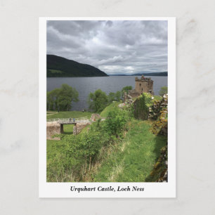 Postal Castillo Urquhart en Loch Ness, tierras altas Esco
