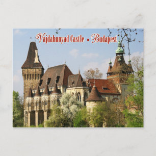 Postal Castillo Vajdahunyad, Budapest, Hungría