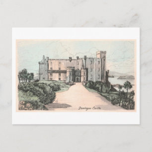 Postal Castillo Vintage Dunvegan en Escocia