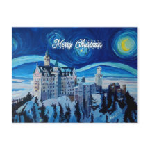 Castillo Willland de invierno de Feliz Navidad