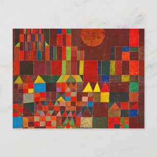 Postal Castillo y Sol, 1928 por Paul Klee