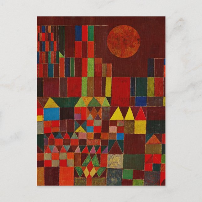 Postal Castillo Y Sol Paul Klee (Anverso)