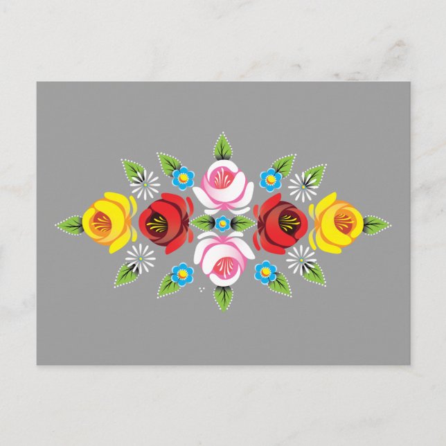 Postal Castillos - Arte popular tradicional del Canal (Anverso)