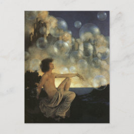 Postal Castillos de aire, Maxfield Parrish Fine Vintage