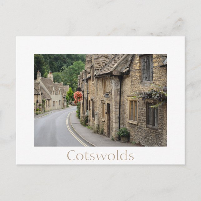 Postal Castillos de Combe, Cotswolds Inglaterra (Anverso)