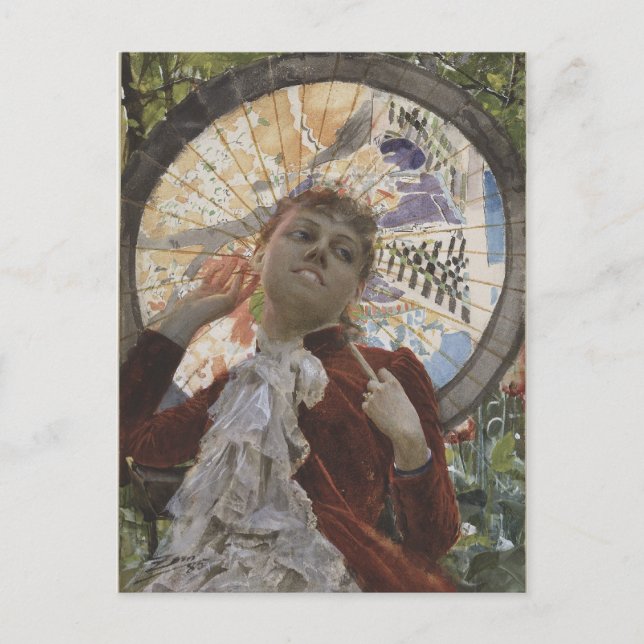 Postal Castillos en el aire de Anders Zorn (Anverso)