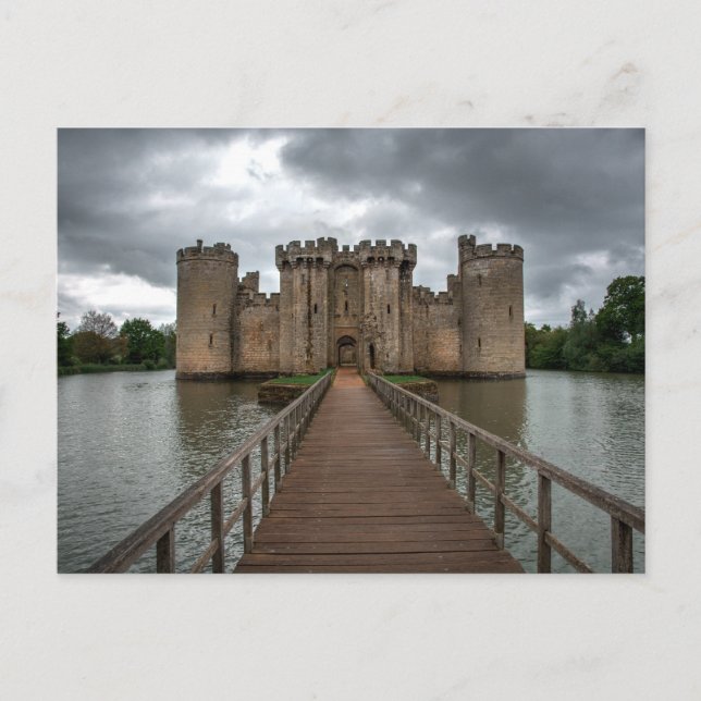 Postal Castillos Históricos Inglés Castillo Bodiam Sussex (Anverso)