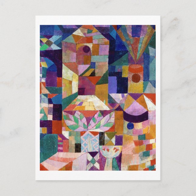 Postal Castle Garden, Paul Klee (Anverso)