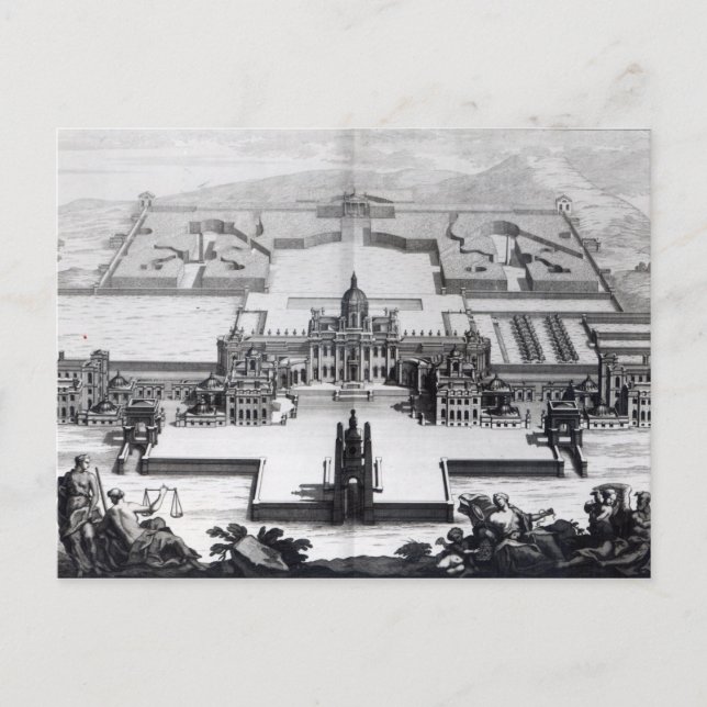 Postal Castle Howard, de 'Vitruvius Britannicus' (Anverso)