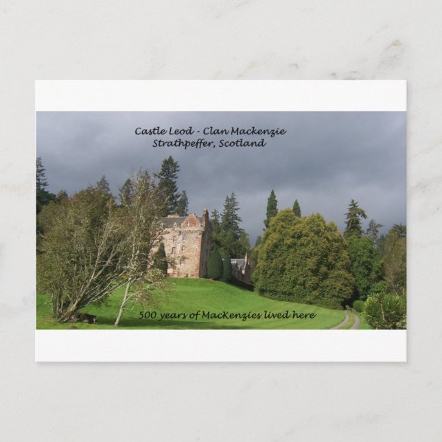 Postal CASTLE LEOD - Scotland MacKenzie Clan (Anverso)