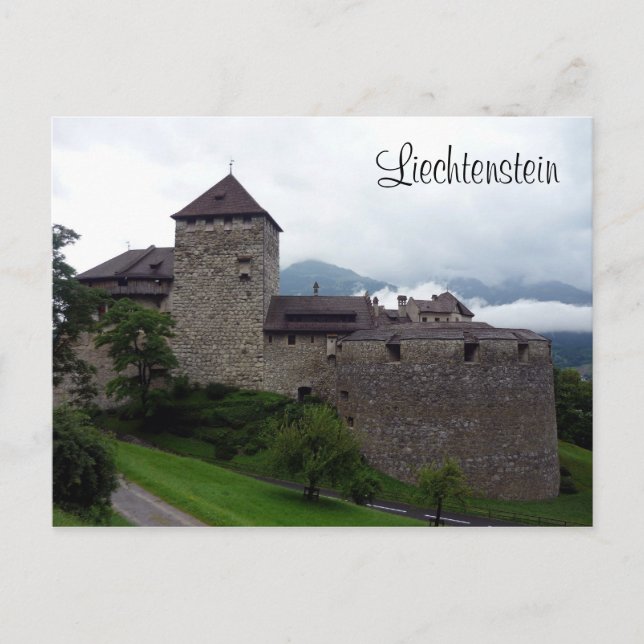 Postal castle liechtenstein vaduz (Anverso)