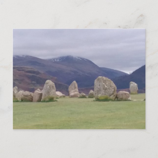Postal Castlerigg Stone Circle - Postcard del distrito de (Anverso)