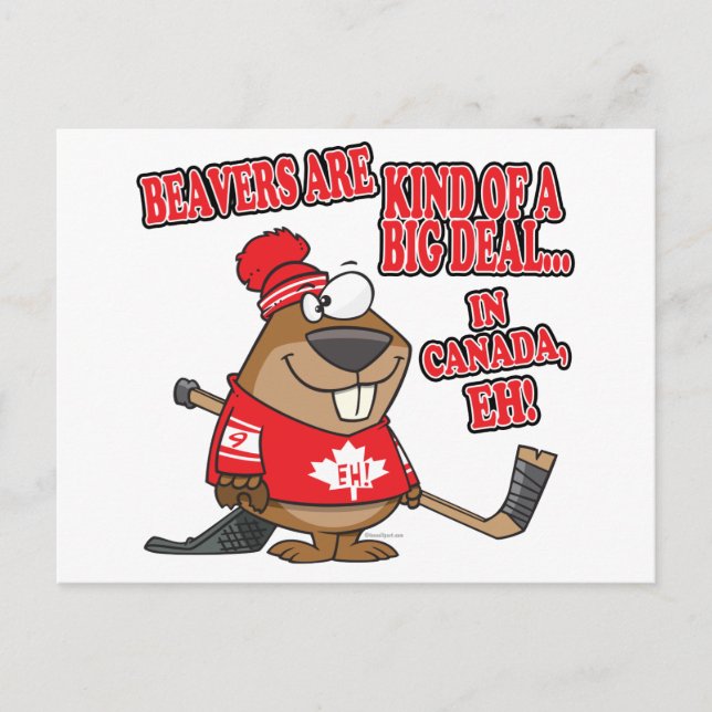 Postal castores en canadá (Anverso)