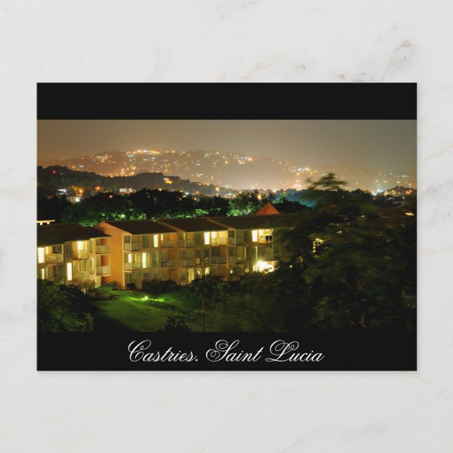 Postal Castries. Santa Lucía (Anverso)