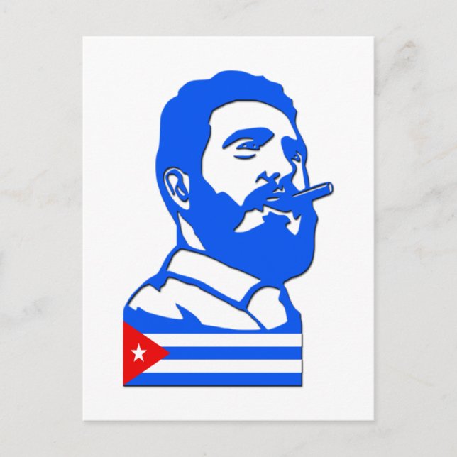 Postal Castro Y Cuba (Anverso)