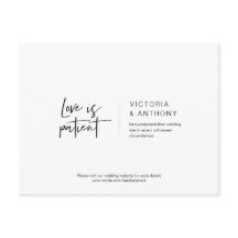 Casual Minimal, el amor es paciente, pospuesto