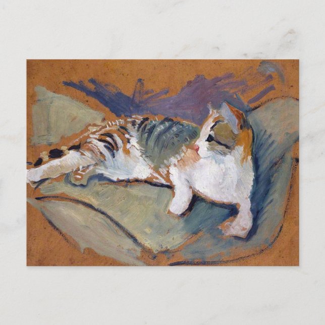 Postal Cat. Agosto Macke Postcard (Anverso)