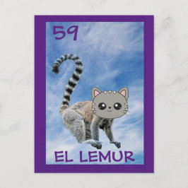 Postal Cat Art, El Lemur, Postcard